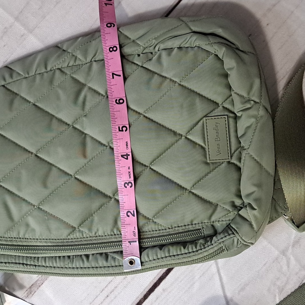 Vera Bradley Quilted Sling Bag in Olive Green - Picture 2 of 11